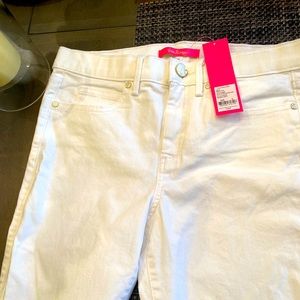 27” South ocean high rise crop skinny pant - white - Lilly Pulitzer - NWT